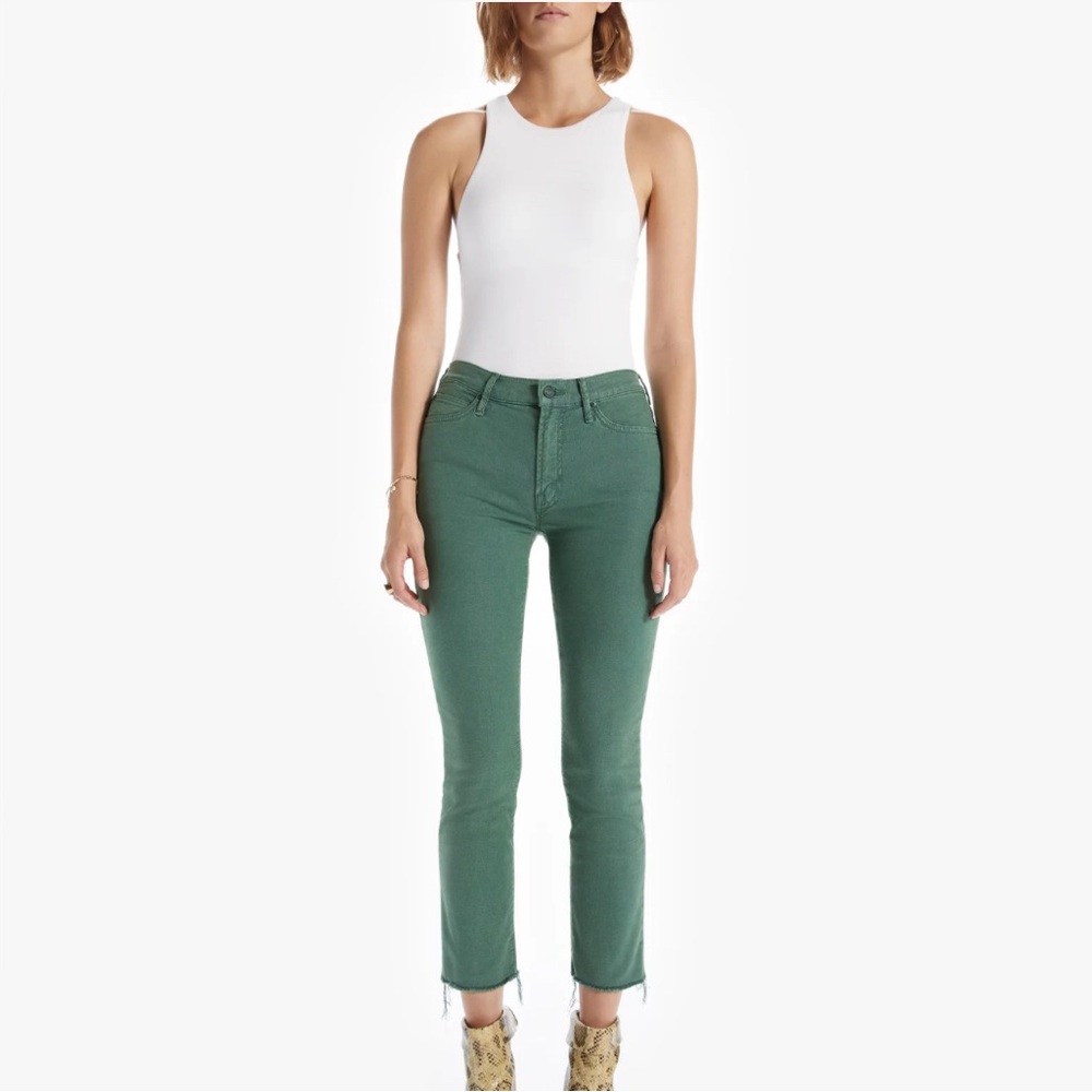 Mother Denim The Rascal Ankle Snippet - So Far Gone - Army  Size 25